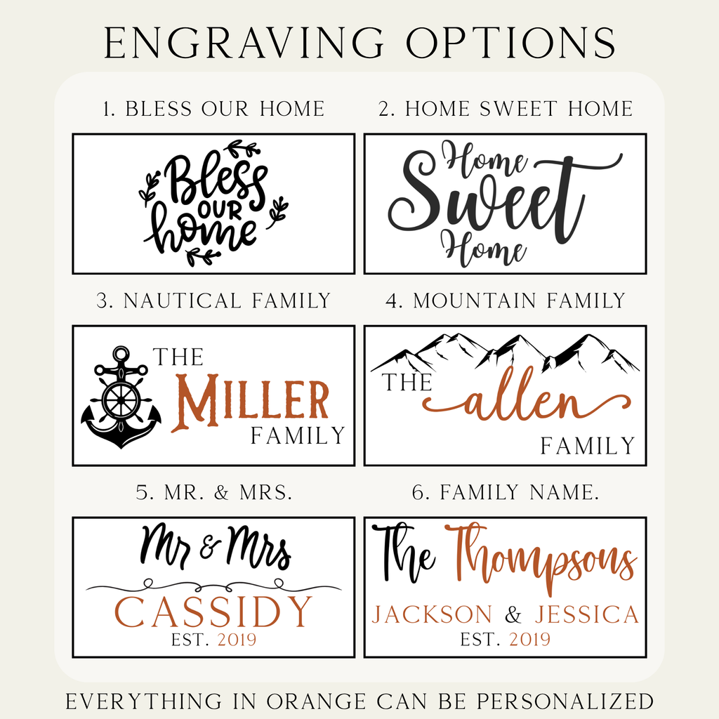 Personalized Acacia Wood & White Marble Coasters